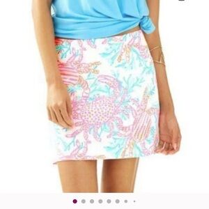 Lilly Pulitzer Marigold Skort in Resort White Getting Steamy size 10 NWT